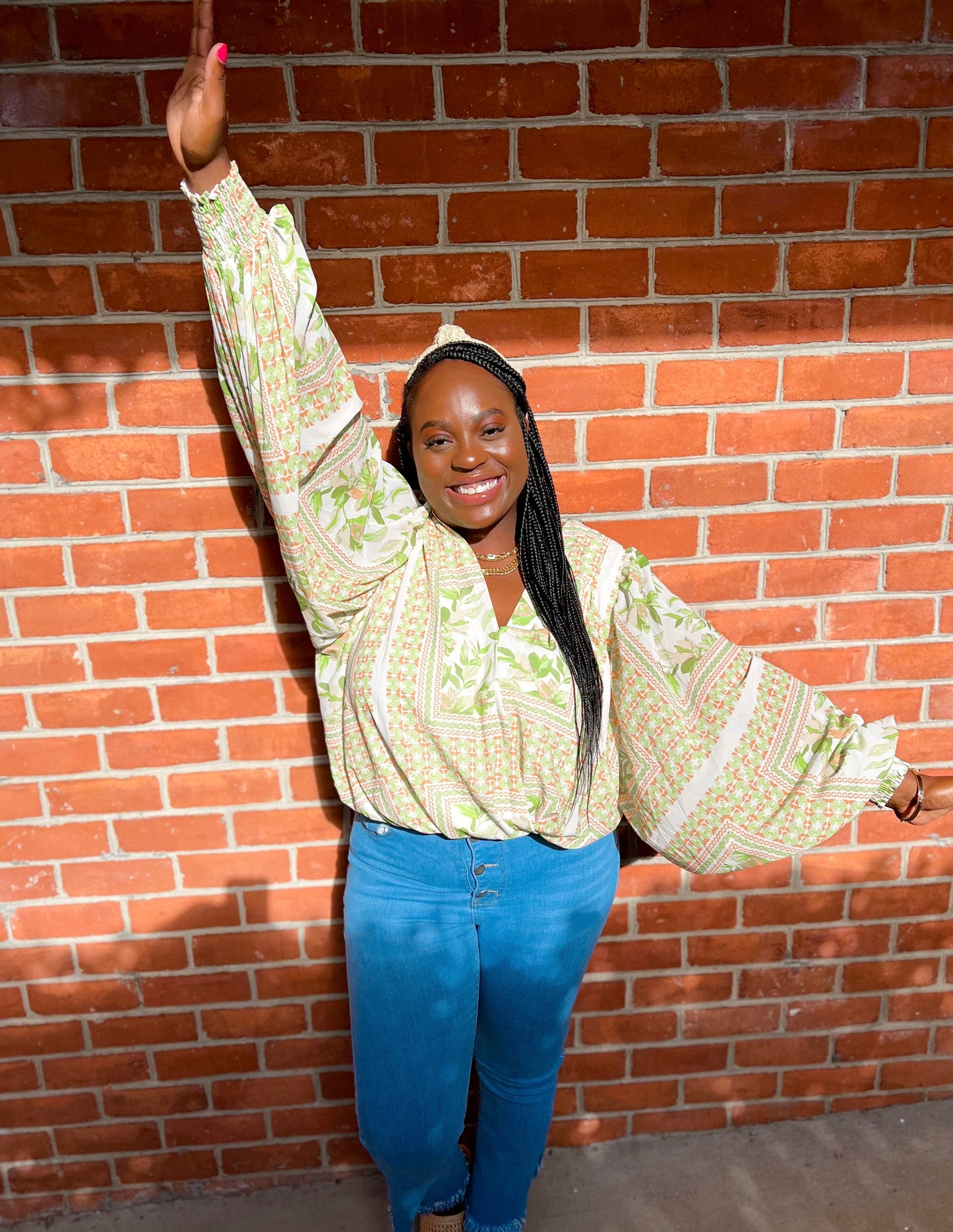 Mosaic Print Bodysuit